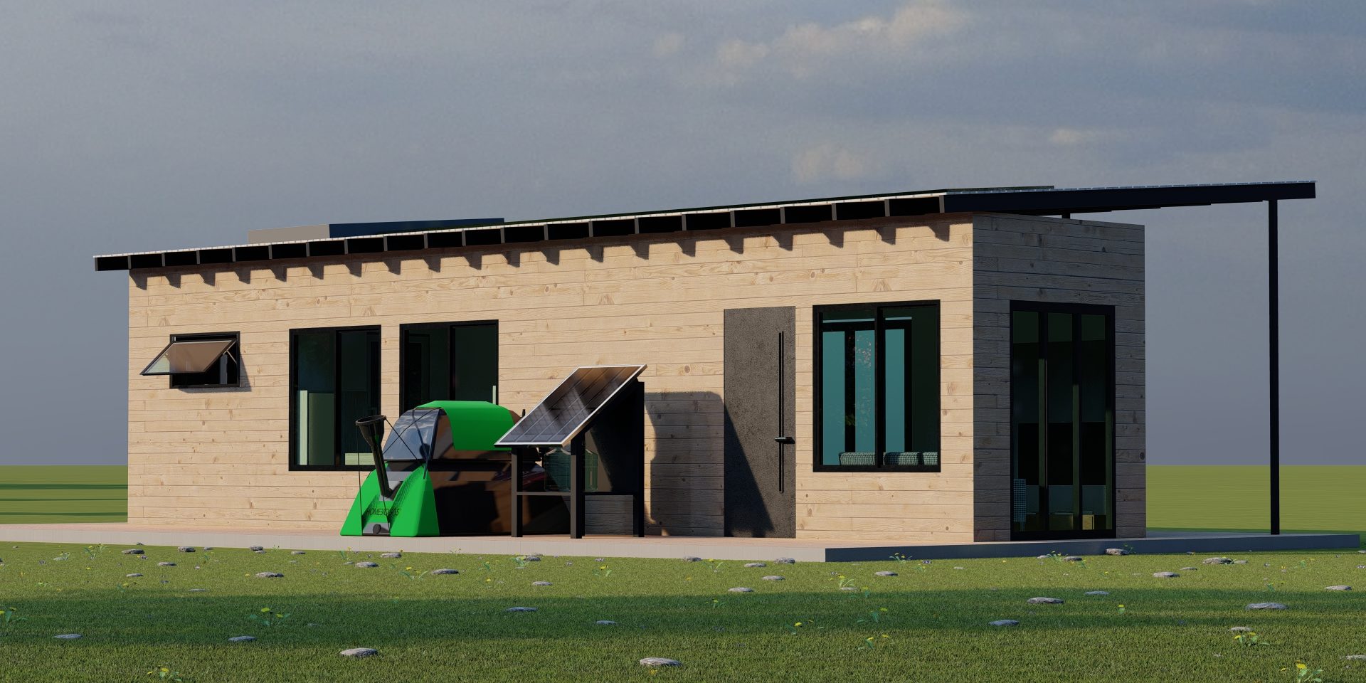 ISM “OFF GRID” ECO Cabins:  Run on 100% Green Energy (Solar Energy, Biogas, and Water Treatment Solutions)